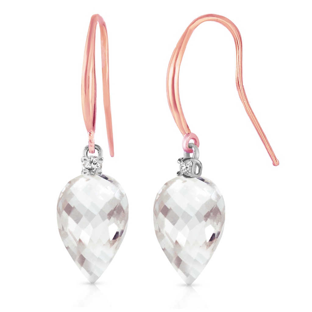 Diamonds  Pointy Briolette White Topaz